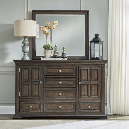 Big Valley - Dresser & Mirror - Hornell Furniture Outlet