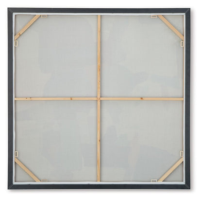 Wynburn - White / Blue / Green - Wall Art - Hornell Furniture Outlet