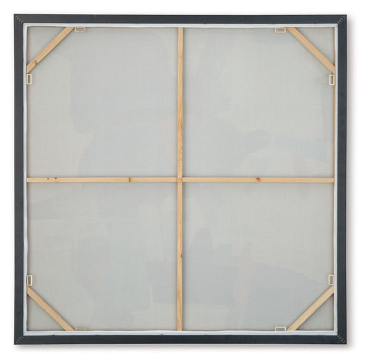 Wynburn - White / Blue / Green - Wall Art - Hornell Furniture Outlet