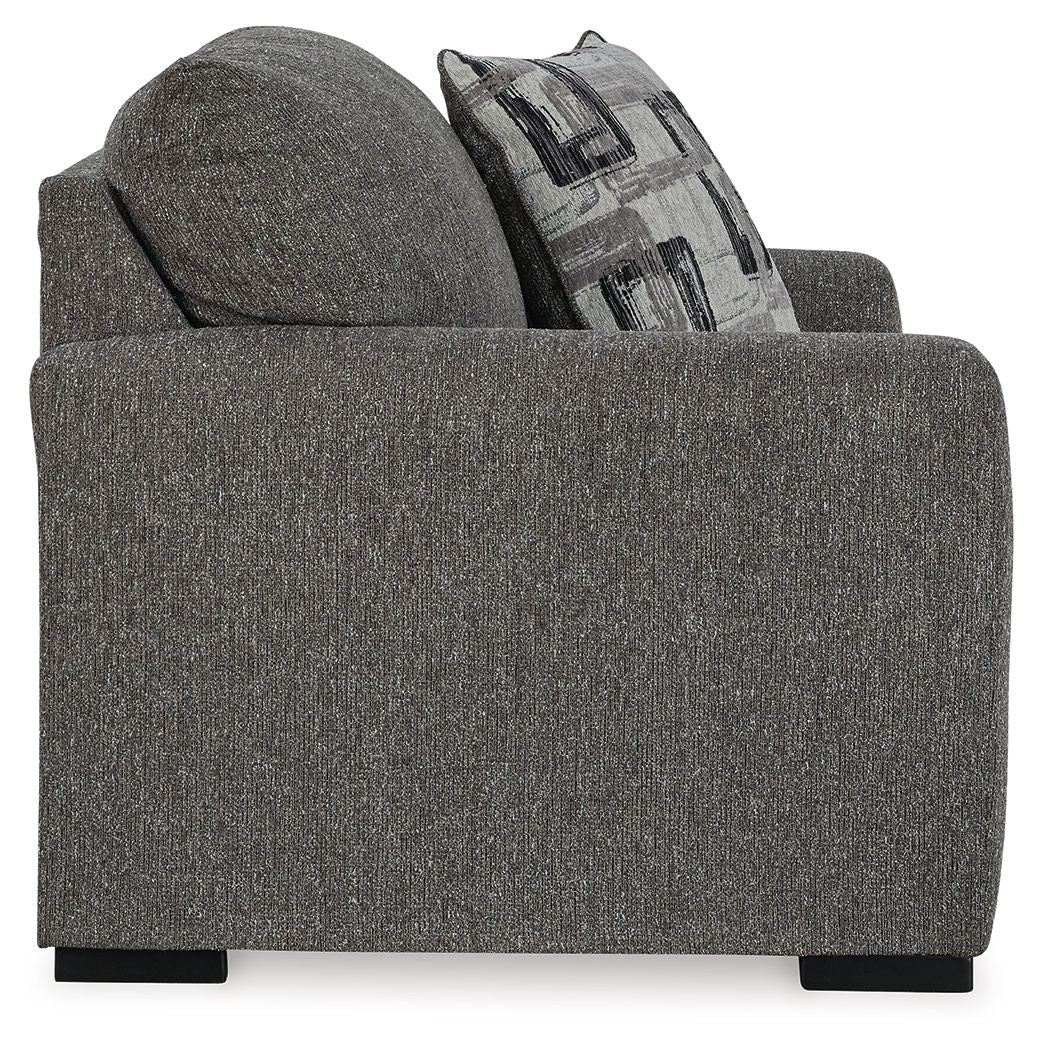 Gardiner - 2 Pc. - Chair And A Half, Ottoman - Pewter - Hornell Furniture Outlet