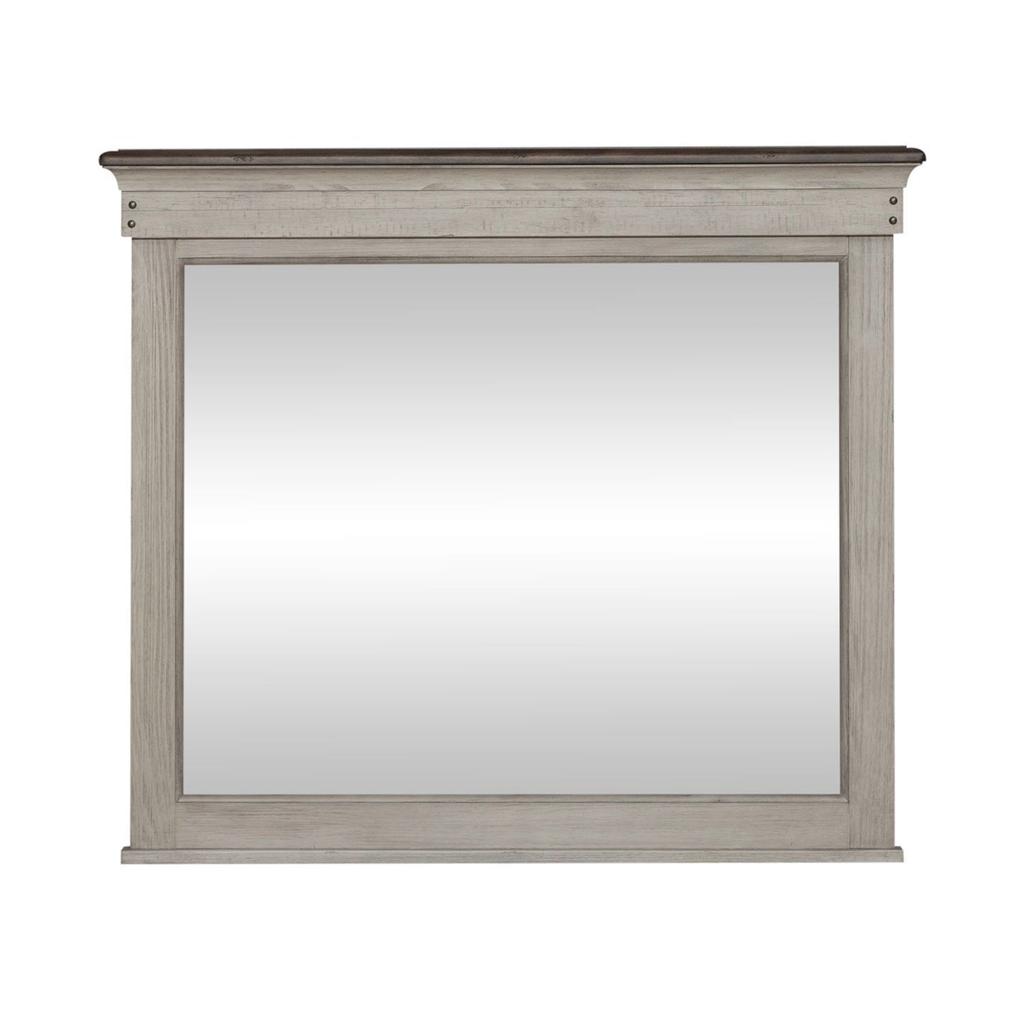 Ivy Hollow - Landscape Mirror - White - Hornell Furniture Outlet
