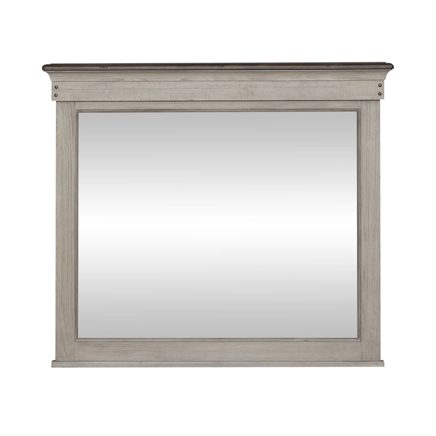 Ivy Hollow - Landscape Mirror - White - Hornell Furniture Outlet