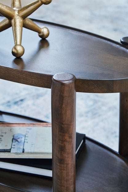 Wiattbury - Accent Table - Gray Brown - Hornell Furniture Outlet
