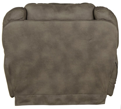 Flynn - Power Lay Flat Recliner With Power Adjustable Headrest & Lumbar And Dual Heat & Massage - Fig - Hornell Furniture Outlet