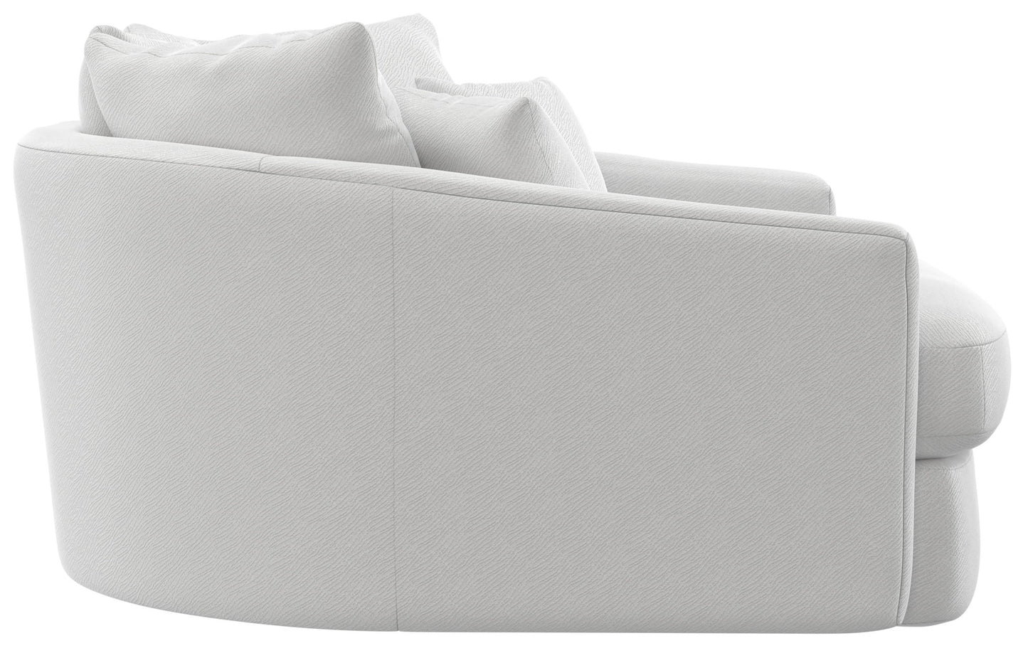 Matty - Round Accent Cuddle Chaise - Hornell Furniture Outlet