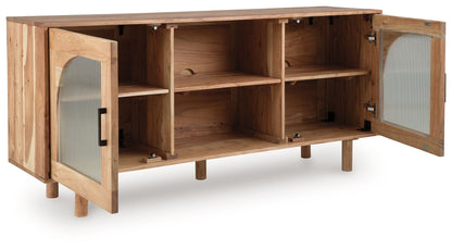 Adway - Natural Brown - Accent Cabinet - Hornell Furniture Outlet
