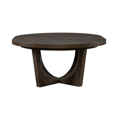 Cascade Falls - Pedestal Table - Brown - Hornell Furniture Outlet