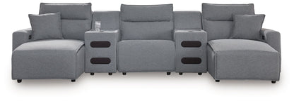 ModMax II - Salt And Pepper - Reclining Sectional - Hornell Furniture Outlet