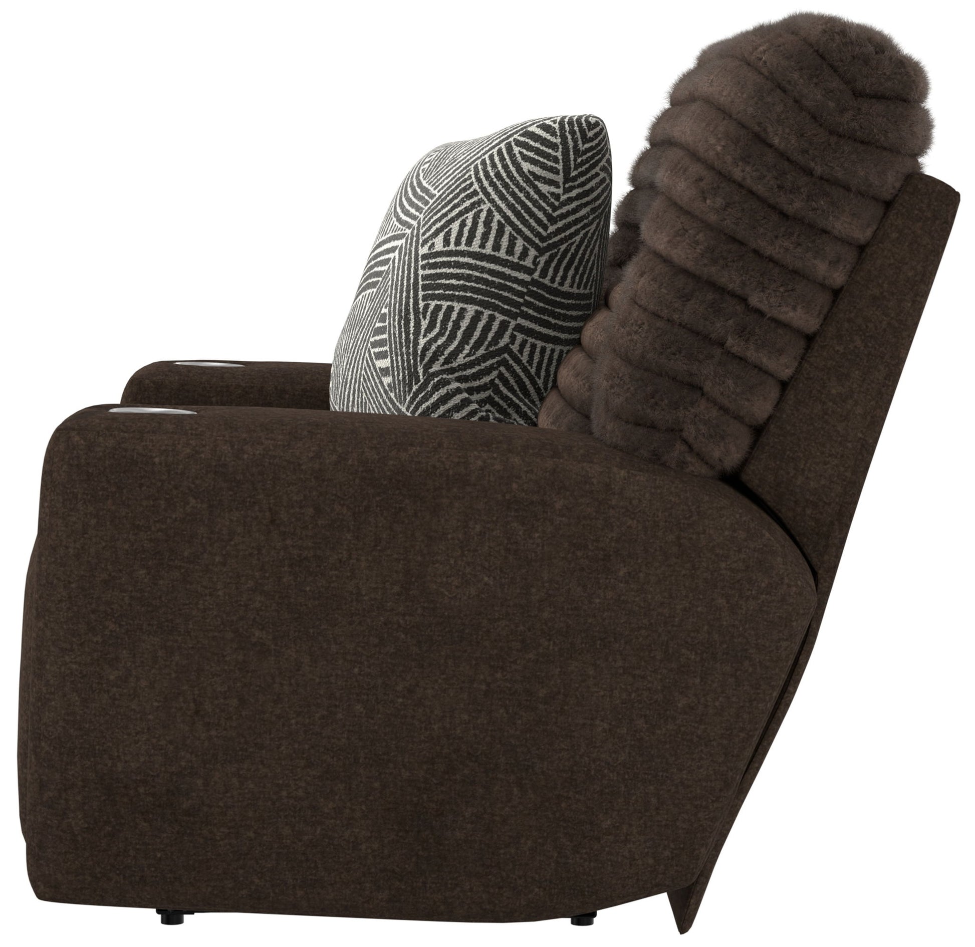 Zen - Power Recliner With CR3 Heat / Massage / Zero Gravity - Chocolate - Hornell Furniture Outlet