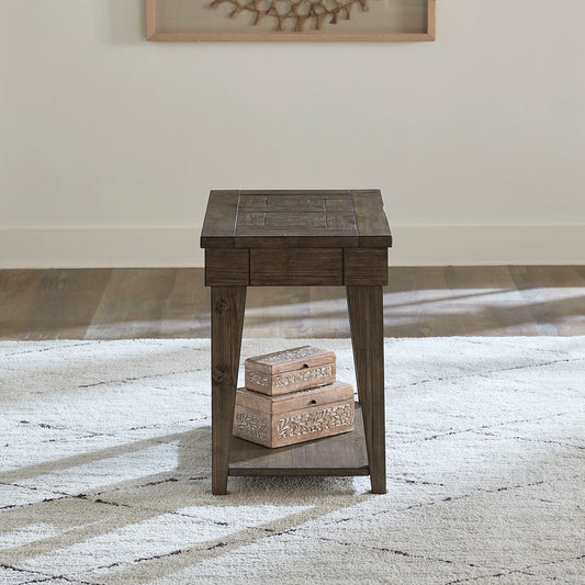 Arrowcreek - Chair Side Table - Dark Brown - Hornell Furniture Outlet