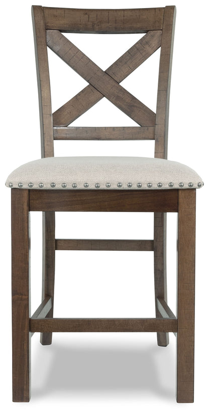 Moriville - Beige - Upholstered Barstool (Set of 2) - Hornell Furniture Outlet