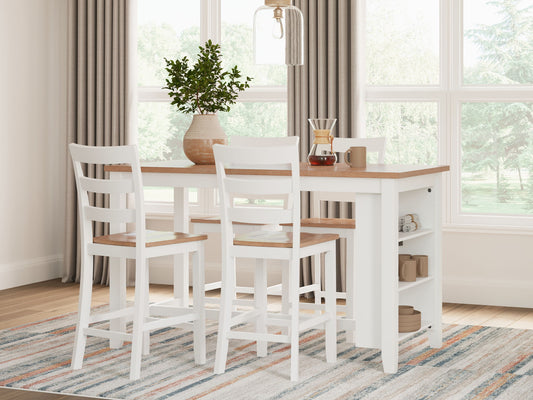 Gesthaven - Rectangular Dining Room Counter Set - Hornell Furniture Outlet