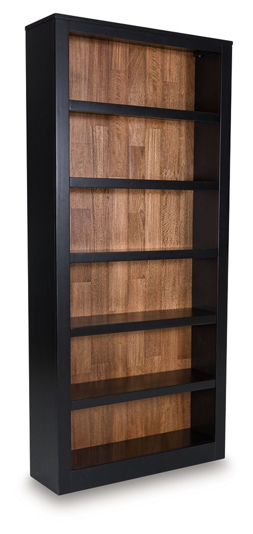 Wildenauer - Brown / Black - Bookcase - Hornell Furniture Outlet