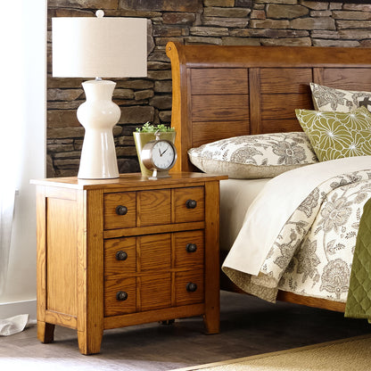 Grandpas Cabin - Nightstand - Light Brown - Hornell Furniture Outlet