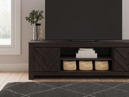Cayboni - LG TV Stand With Fireplace Option - Hornell Furniture Outlet