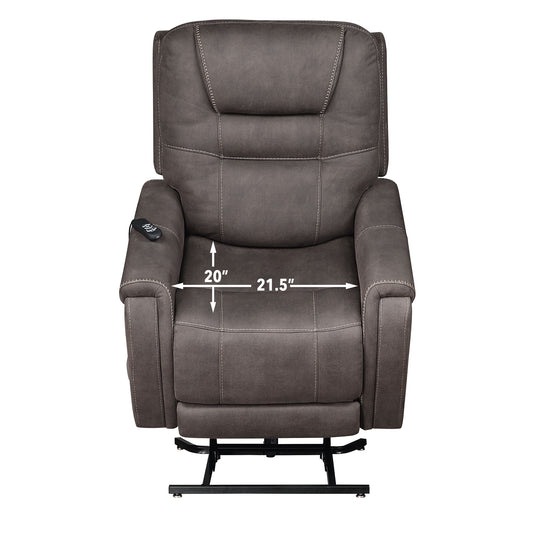 Brisbane - Power Lift Chair - Dark Gray - Hornell Furniture Outlet