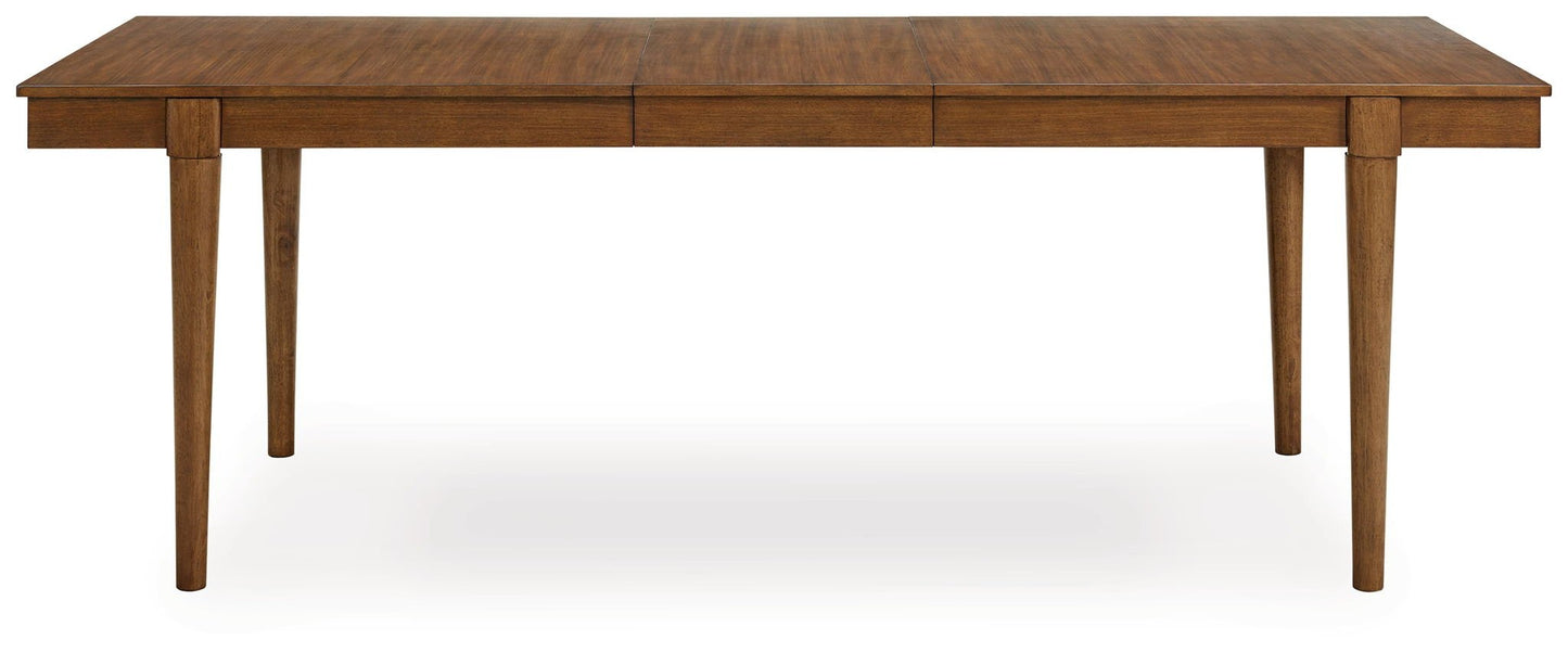 Lyncott - Brown - Rectangular Dining Room Extension Table - Hornell Furniture Outlet