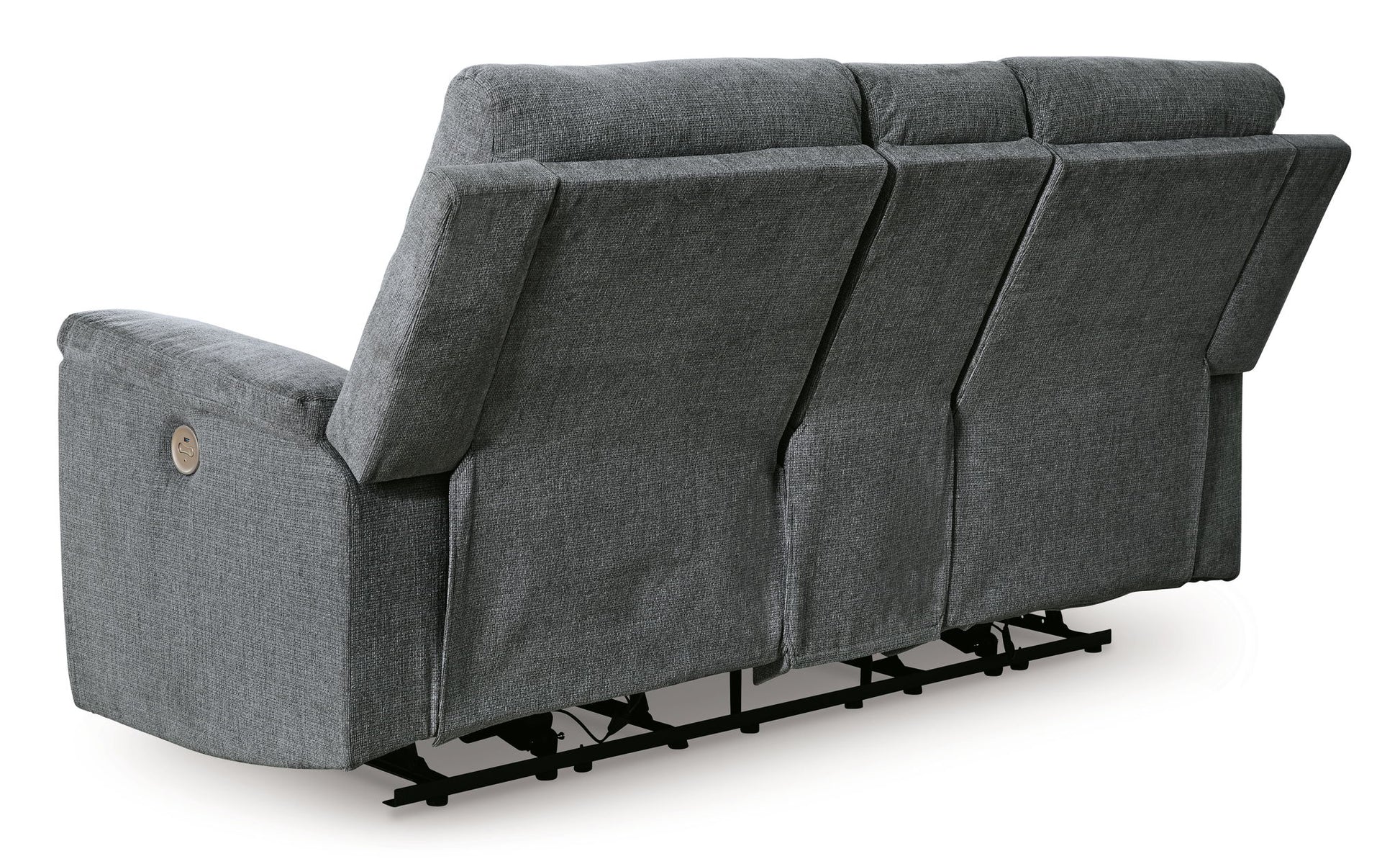 Barnsana - Dbl Power Reclining Loveseat With Console - Hornell Furniture Outlet