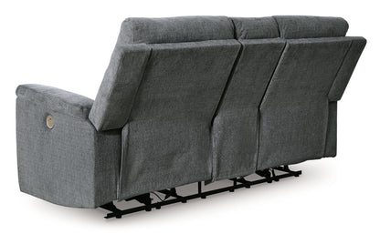 Barnsana - Dbl Power Reclining Loveseat With Console - Hornell Furniture Outlet