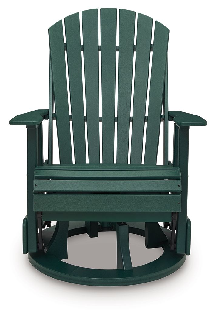 Shell Beach - Swivel Glider Chair - Green - Hornell Furniture Outlet