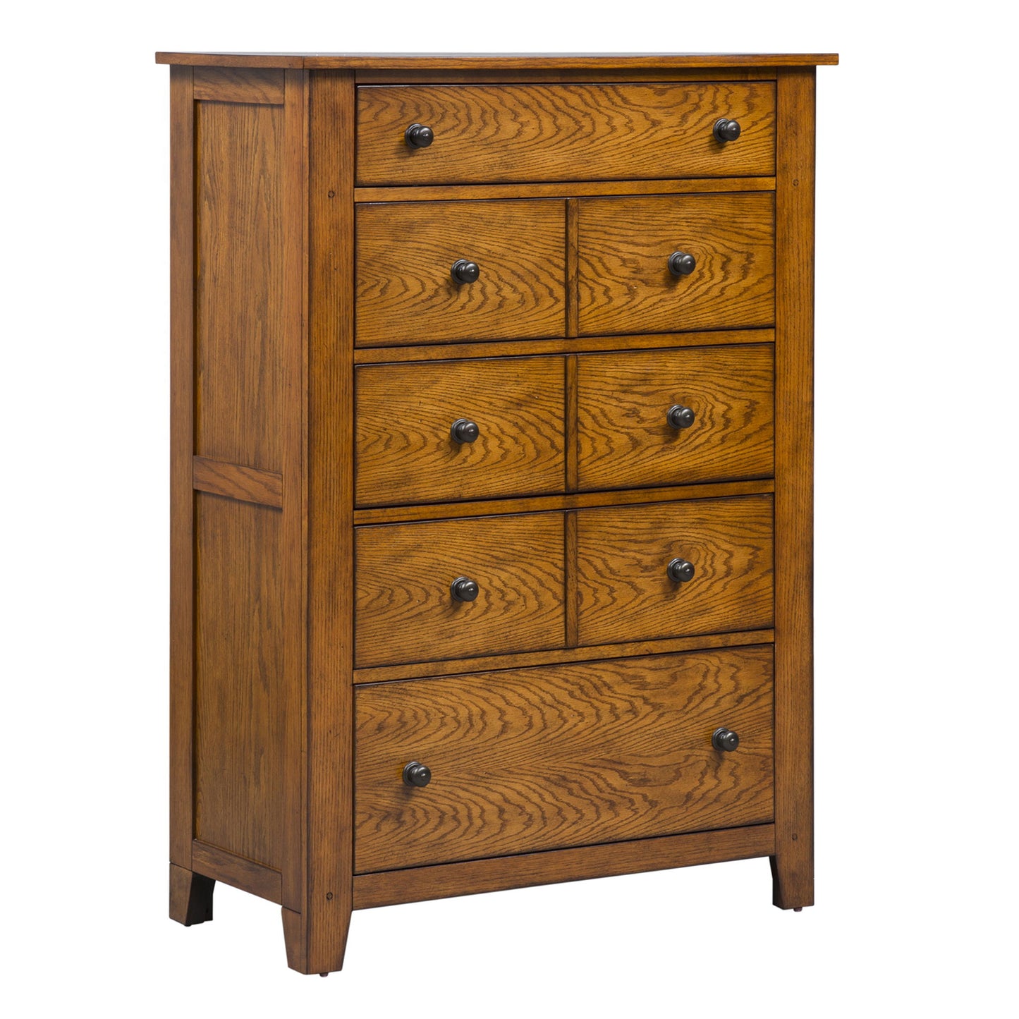 Grandpas Cabin - 5 Drawer Chest - Light Brown - Hornell Furniture Outlet
