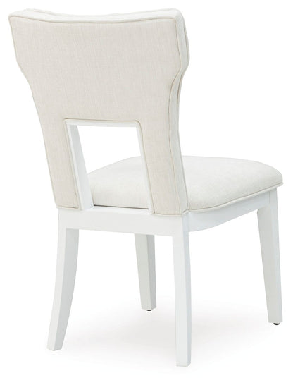 Chalanna - White - Dining Upholstered Side Chair (Set of 2) - Hornell Furniture Outlet