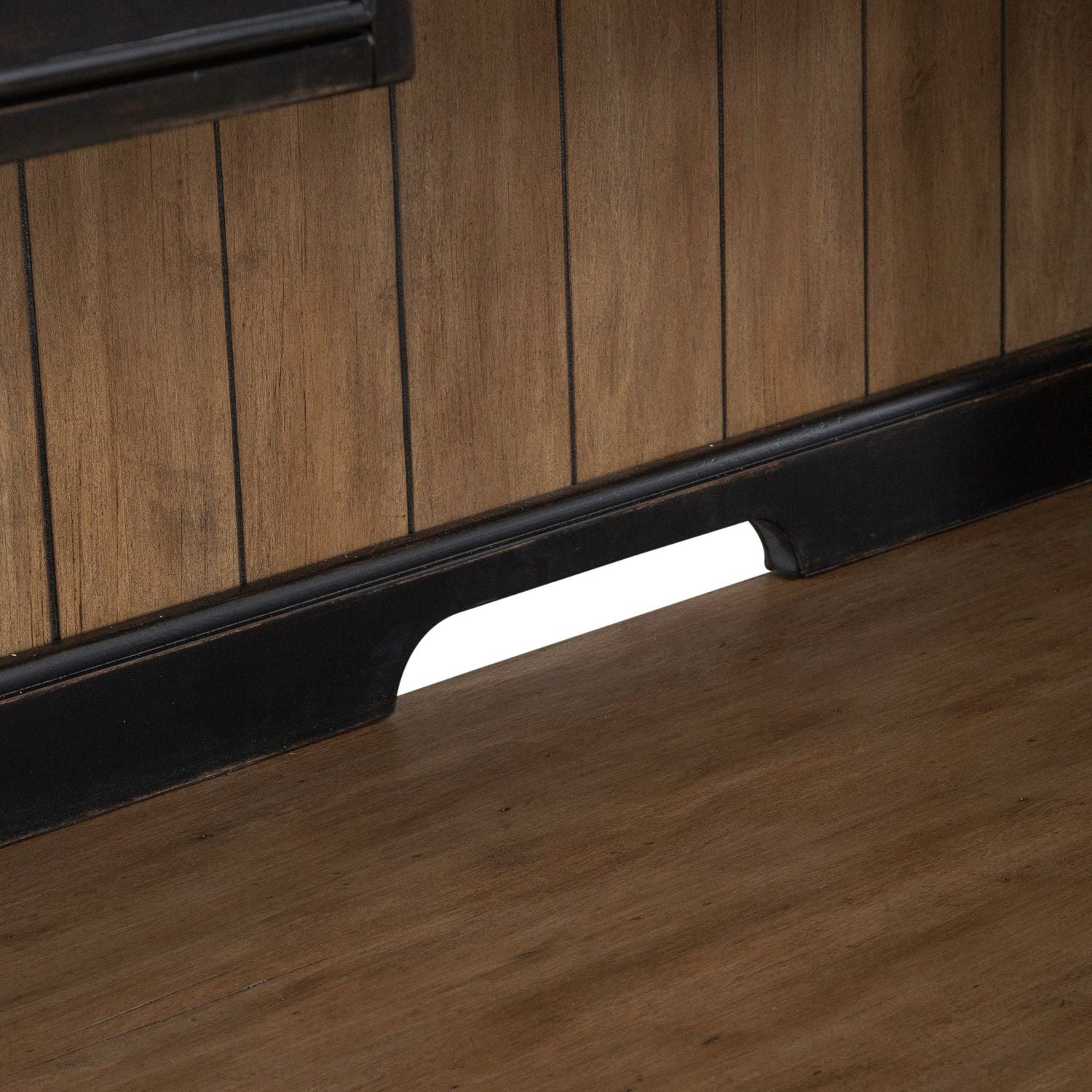 Meritage - Credenza & Hutch - Black - Hornell Furniture Outlet