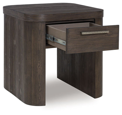 Neo - Rich Brown - Square End Table - Hornell Furniture Outlet