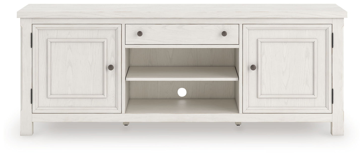 Robbinsdale - Extra Large TV Stand - Antique White - Hornell Furniture Outlet