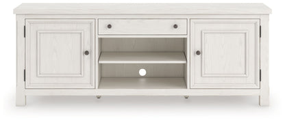 Robbinsdale - Extra Large TV Stand - Antique White - Hornell Furniture Outlet
