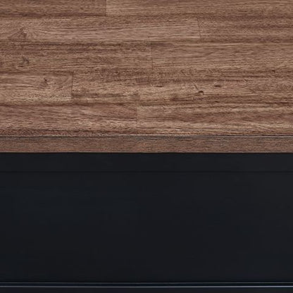 Wildenauer - Brown / Black - Rectangular End Table - Hornell Furniture Outlet