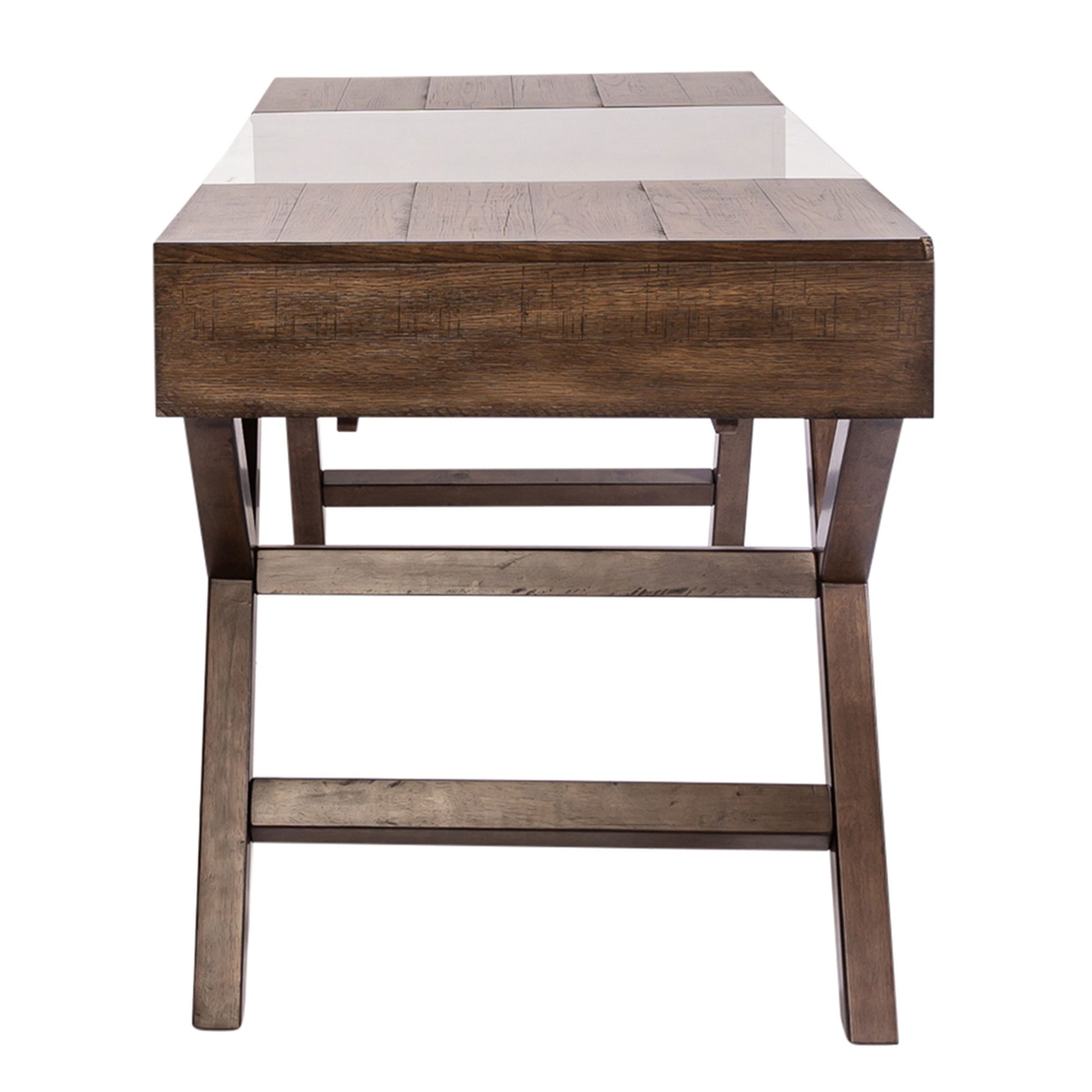 Lennox - Writing Desk - Dark Brown - Hornell Furniture Outlet