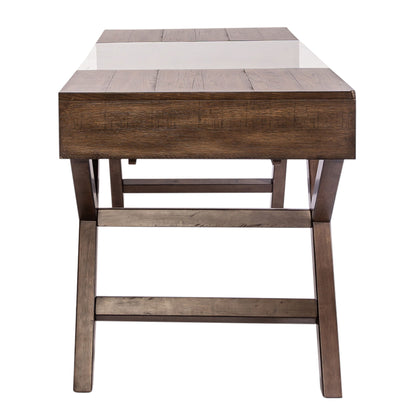 Lennox - Writing Desk - Dark Brown - Hornell Furniture Outlet
