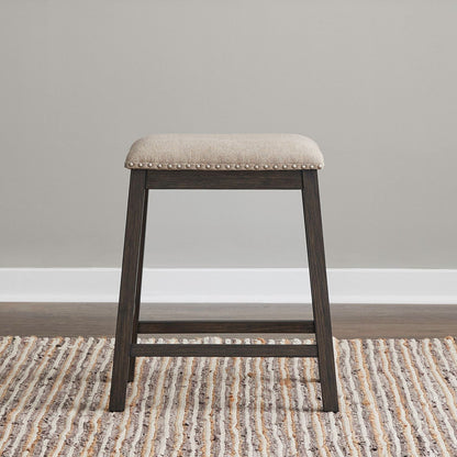 Harrison - Upholstered Console Stool - Brown - Hornell Furniture Outlet