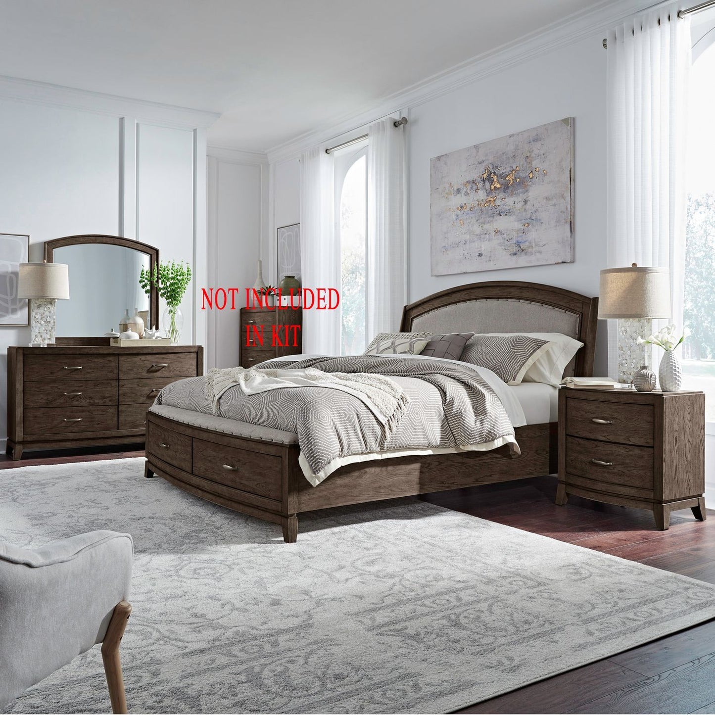 Avalon - Upholstered Bedroom Set - Hornell Furniture Outlet