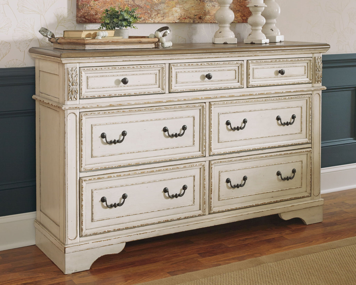 Realyn - Dresser, Mirror - Hornell Furniture Outlet
