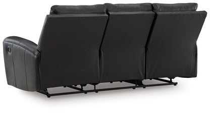 Glossmore - Black - Reclining Sofa - Hornell Furniture Outlet