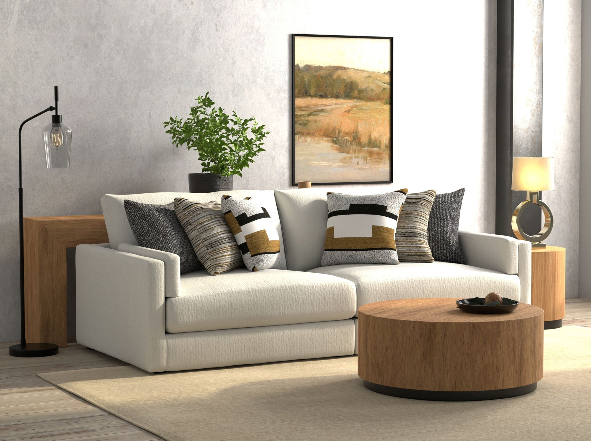 Trevor - 2 Piece Extra Deep Oversized Sofa - Hornell Furniture Outlet