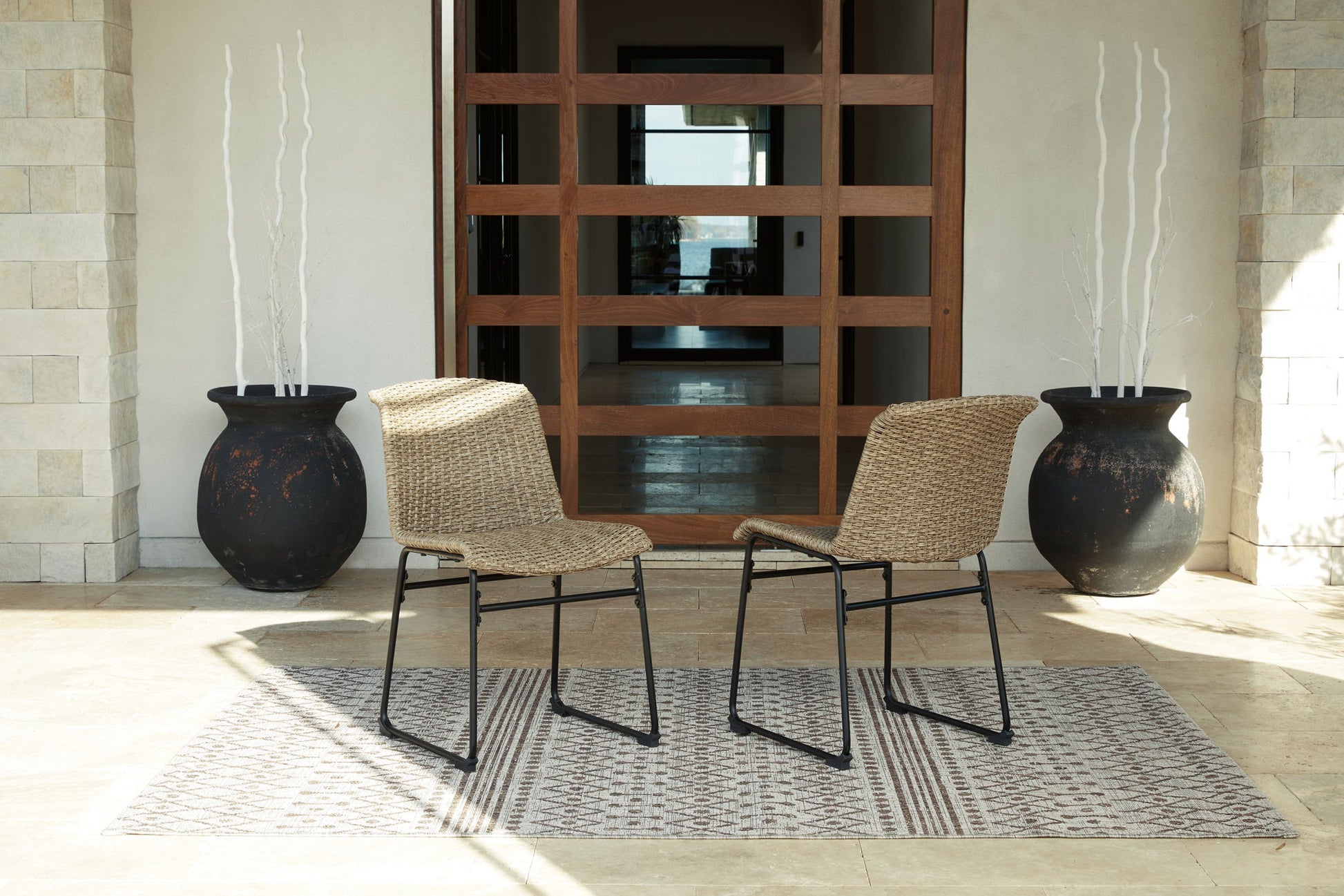 Amaris - Brown / Black - 5 Pc. - Dining Set - Hornell Furniture Outlet