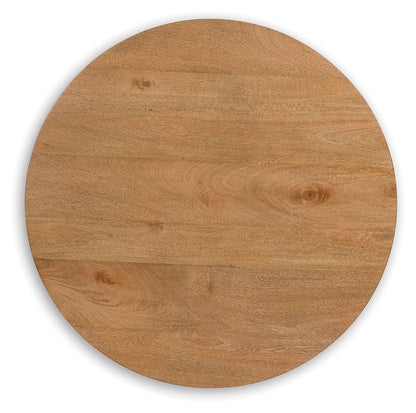 Kristiland - Light Brown - Round End Table - Hornell Furniture Outlet