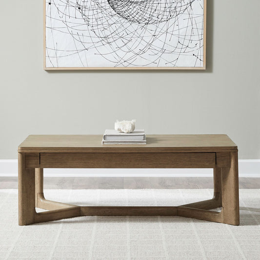 Ballentine - Rectangular Cocktail Table - Brown - Hornell Furniture Outlet