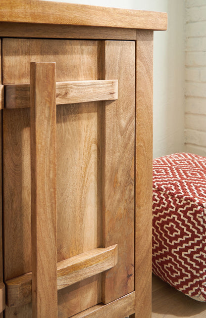 Dresor - Natural - Accent Cabinet - Hornell Furniture Outlet