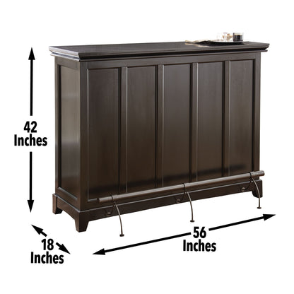 Garcia - Silverstone Top Bar Unit - Dark Brown - Hornell Furniture Outlet