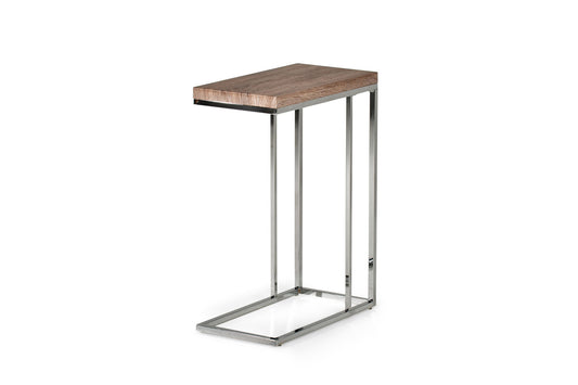 Lucia - Chairside End Table - Brown - Hornell Furniture Outlet