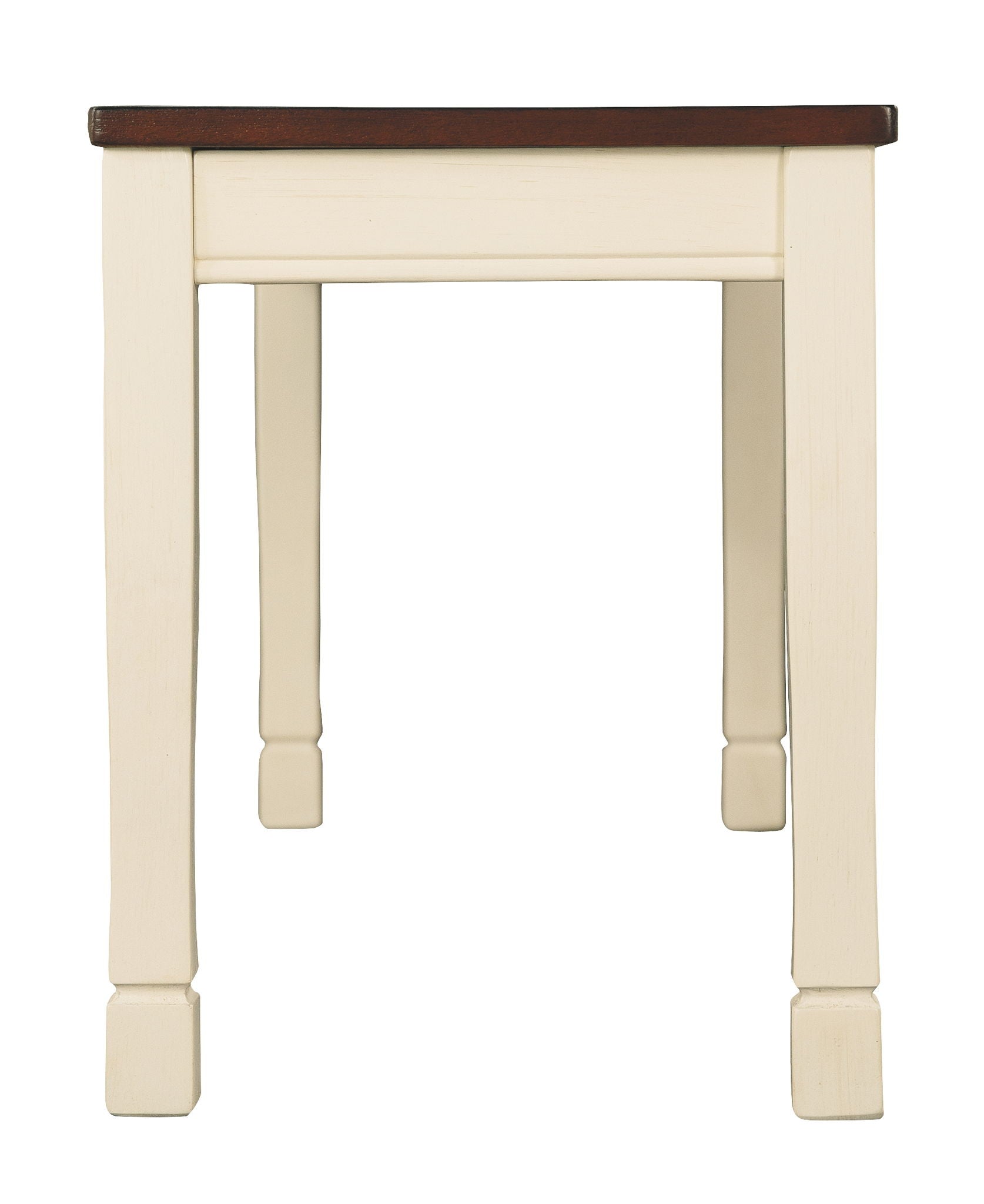 Whitesburg - Brown / Cottage White - Large Dining Room Bench - Hornell Furniture Outlet