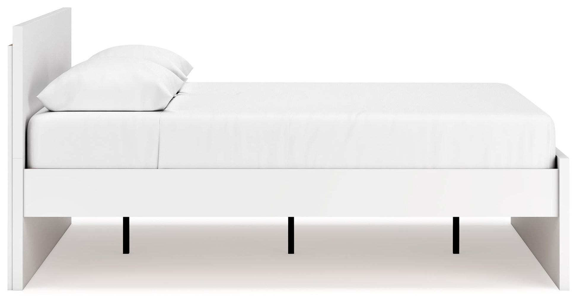 Onita - White - Queen Panel Platform Bed - Hornell Furniture Outlet