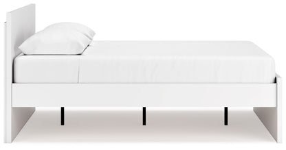 Onita - White - Queen Panel Platform Bed - Hornell Furniture Outlet