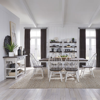 Farmhouse - Trestle Table Set - Hornell Furniture Outlet