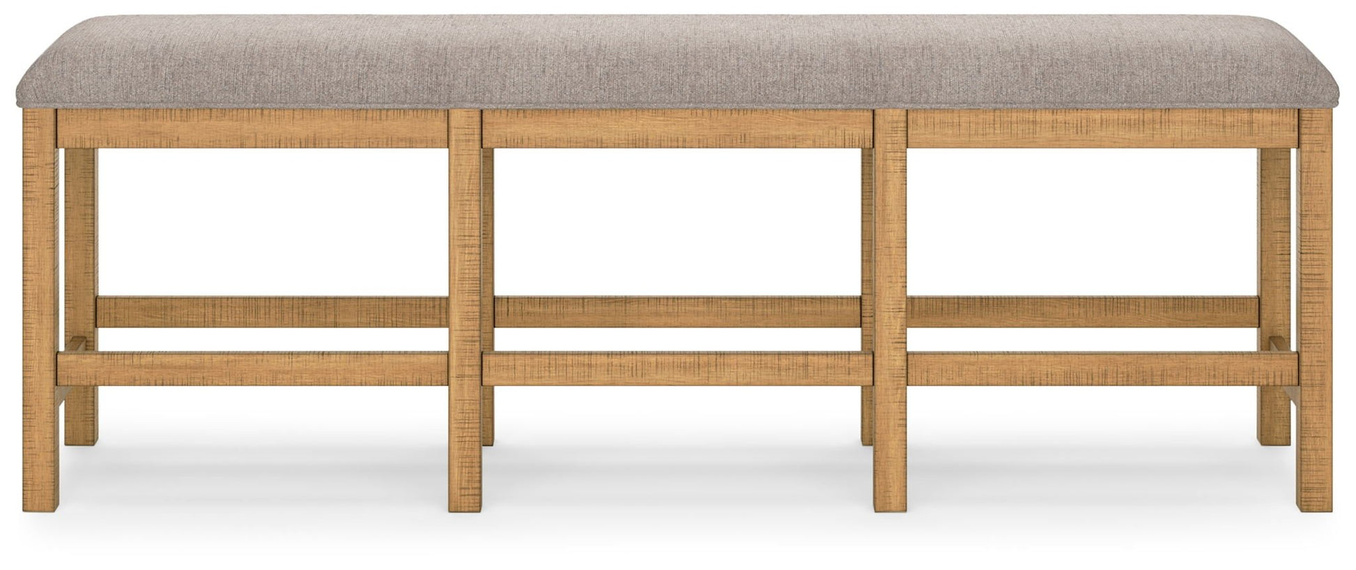 Havonplane - Brown - XL Counter Height Upholstered Dining Bench - Hornell Furniture Outlet