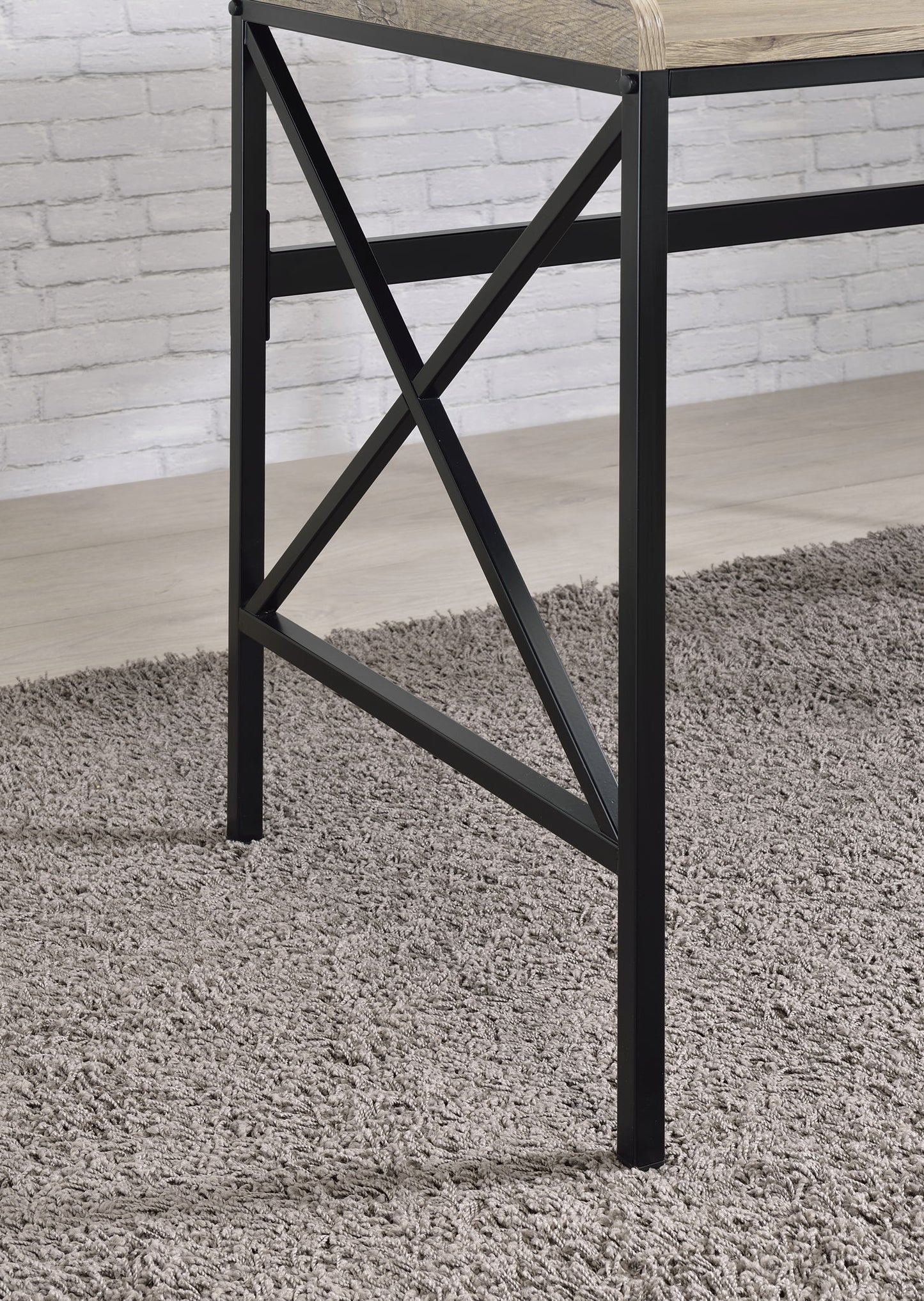 Corday - Desk With USB Port - Light Brown - Hornell Furniture Outlet